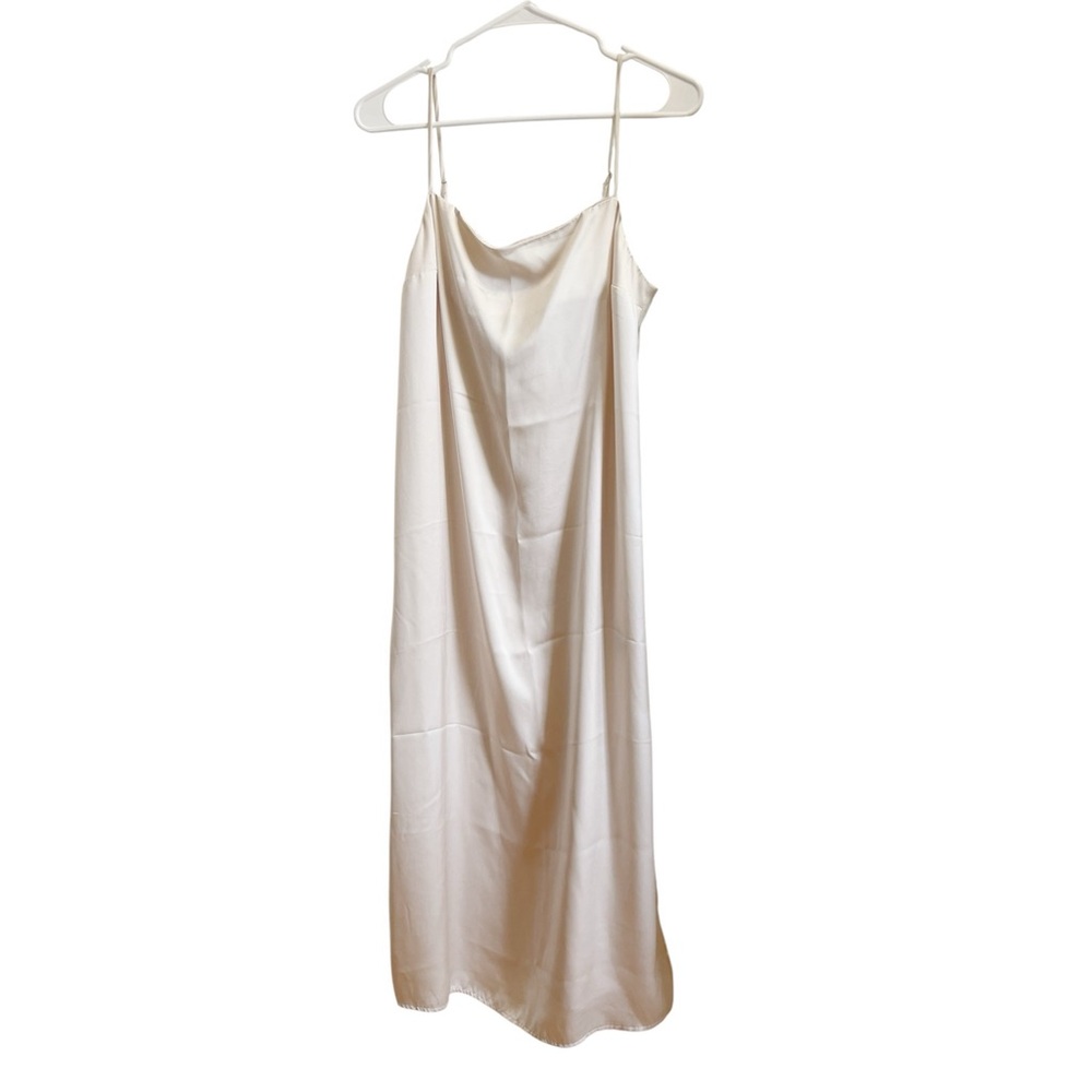 Elegant Cream Slip Dress